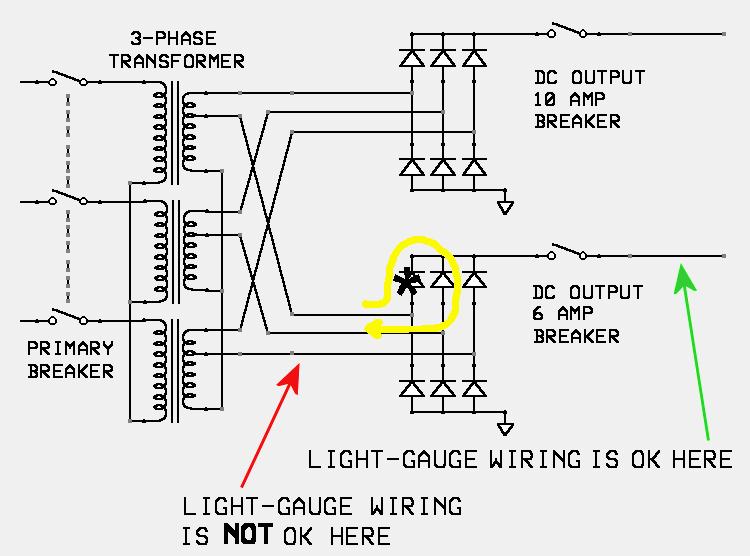 DC power supply schematic